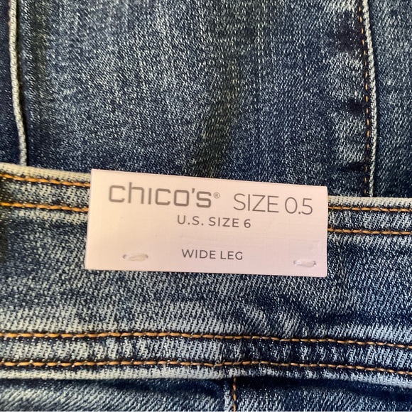 Chico’s Denim Pintuck Crop with High Cuff Jeans - NWT - Size 6 - Picture 13 of 13